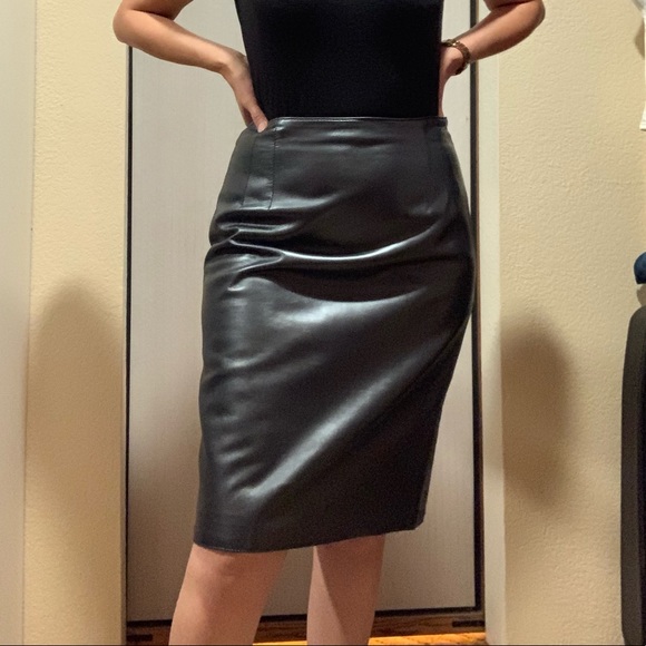 Dresses & Skirts - Leather pencil skirt